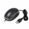 Mouse Óptico USB Alámbrico con Luz LED Negro para PC y Laptop